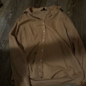 Tan Button-Up shirt